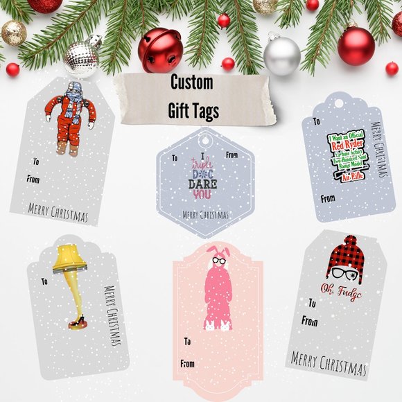 The Christmas Story Custom Gift Tags - Picture 1 of 1